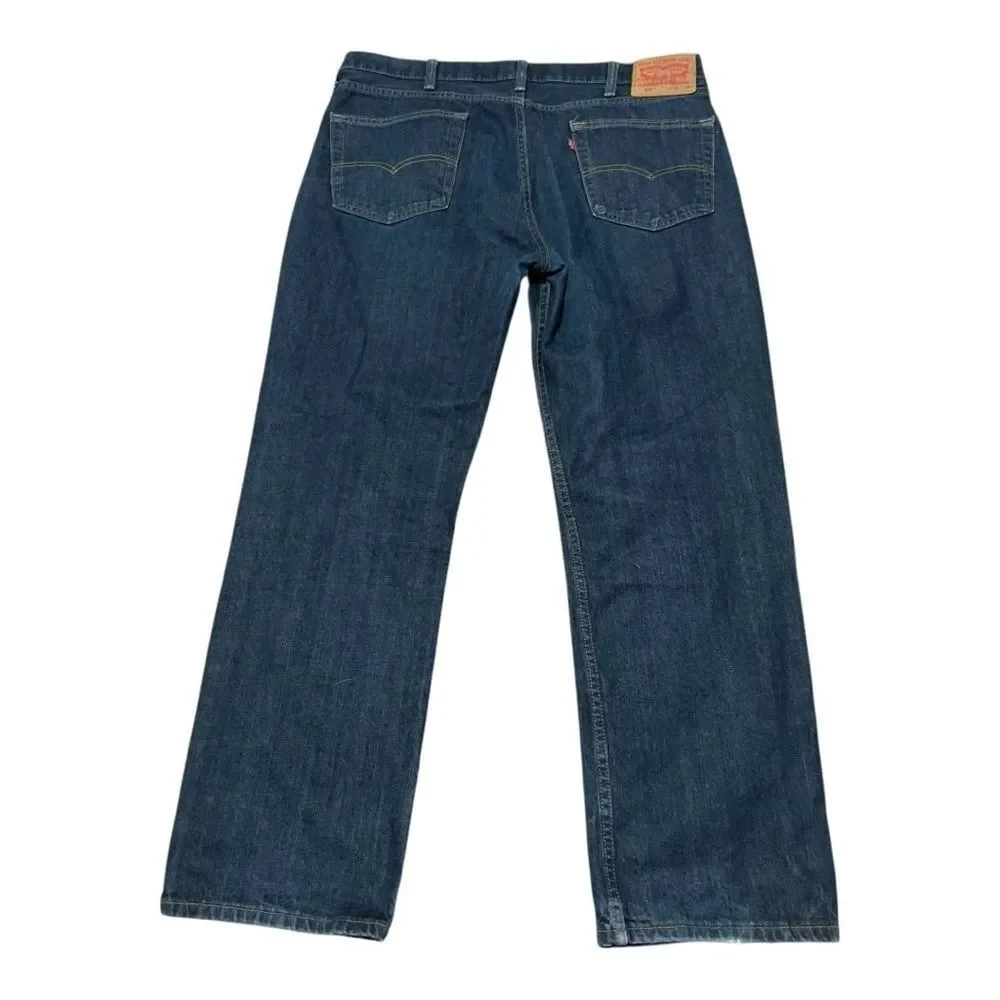 Levi’s‎ Mens 514 Dark Wash 100% Cotton Straight Leg Jeans Size 38X30